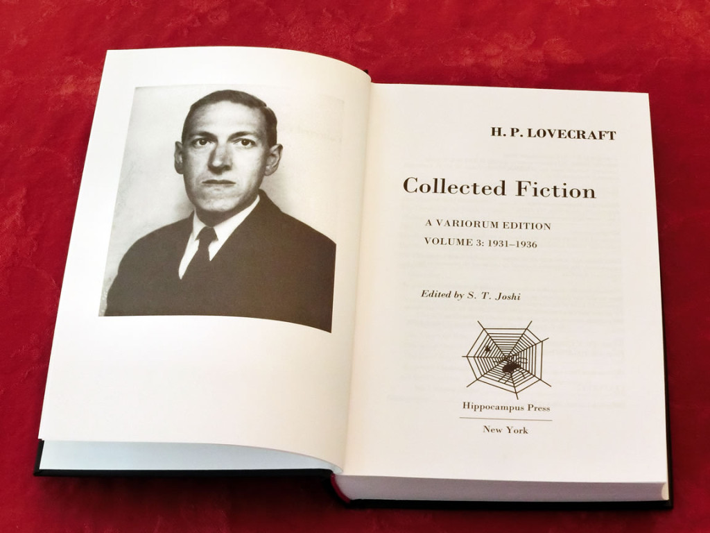 Title Page of Volume 3 of H. P. Lovecraft’s Collected Fiction: A Variorum Edition